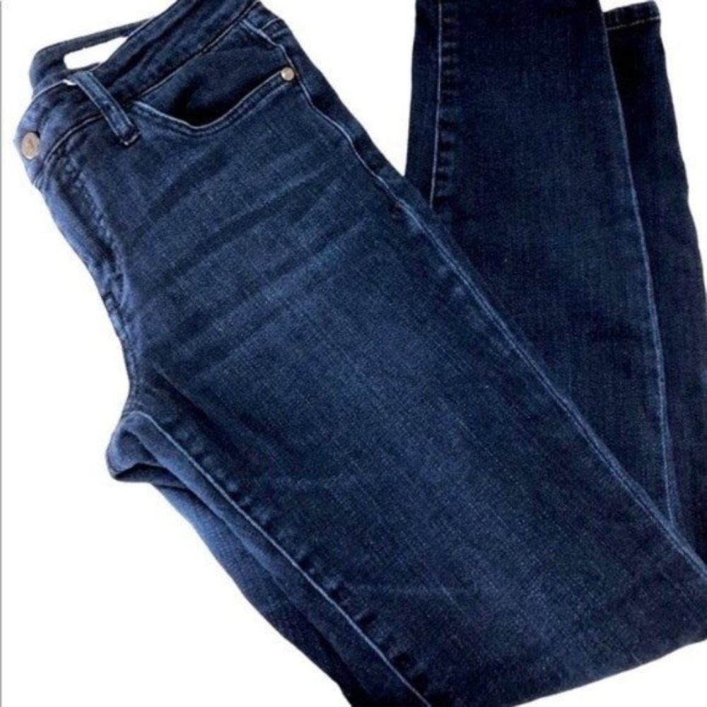 Pilcro and the Letterpress Sz 27 Stet Ankle Jeans Midrise Dark Wash Skinny